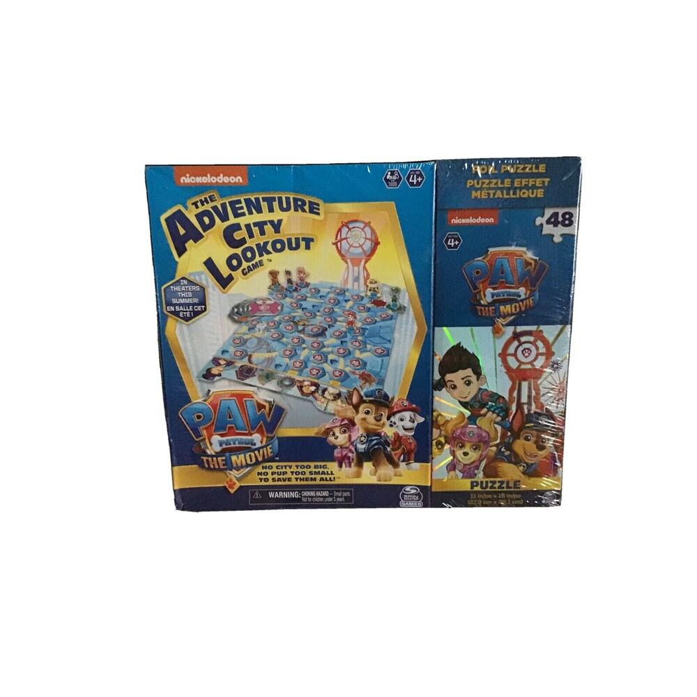 Paw Patrol Adventure City Lookout Game with Bonus Puzzle